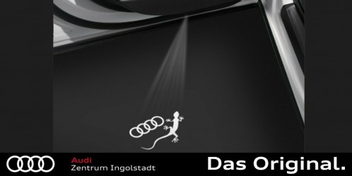 4x Original Audi Sport LED Einstiegsbeleuchtung Tür Logo Projektor