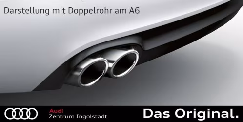 Audi A4 (8W) / A5 (F5) Endrohrblenden Satz Chrom (Doppelrohr) 8W0071761