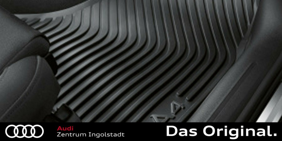 Original Audi S4 8K 8W Gummimatten Gummifußmatten vorne schwarz 8W1061221A 041