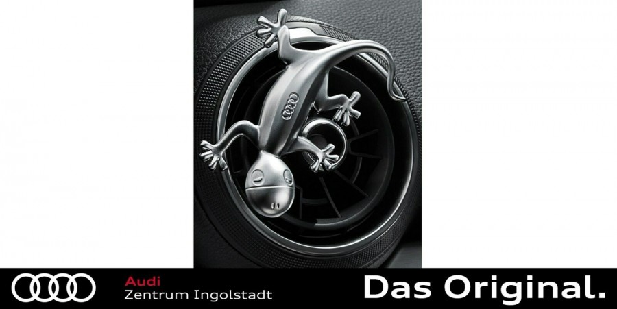 Original Audi Designgecko in Aluminiumoptik 80A087000 