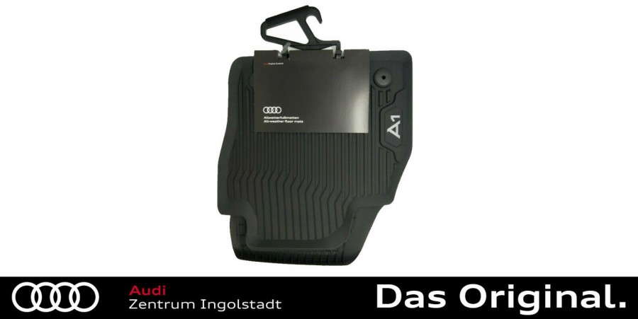 Original Audi A1 GB Gummifußmatten Gummimatten vorne schwarz 82B061501 041