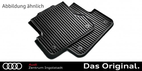 Original Audi A8 4N D5 Gummimatten Gummifußmatten vorn schwarz 4N1061501 041