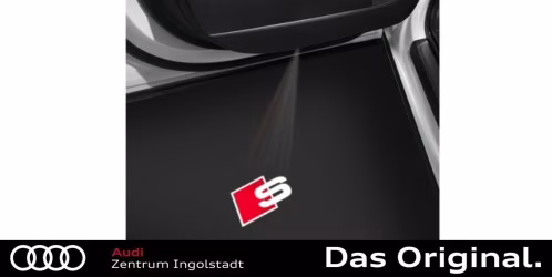 Original Audi Einstiegs-LED S-Logo für Fahrzeuge mit LED-Einstiegsleuchten 4G0052133J