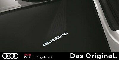 Audi Zubehör Einstiegs-LED FC Bayern Logo und Audi Ringe für Fahrzeuge mit  LED-Einstiegsleuchten