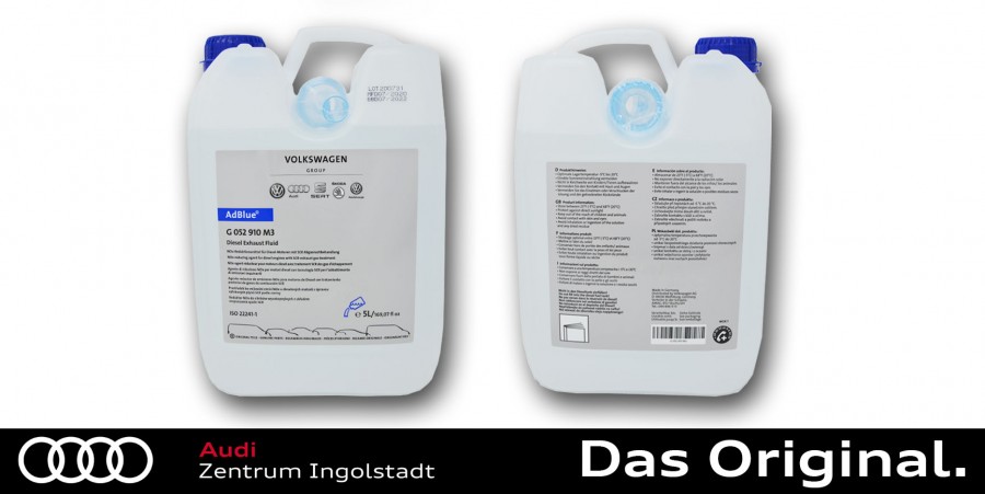 5L ORIGINAL Audi Seat Skoda VW Harnstoff DPF AdBlue® G052910M3 +  Befüllschlauch