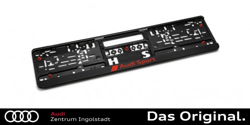 ORIGINAL Audi Kennzeichenhalter Halter Grau A6 C6 PR-Nr. 4ZE 6W5 4ZB vorne  4F0807285A 1QP