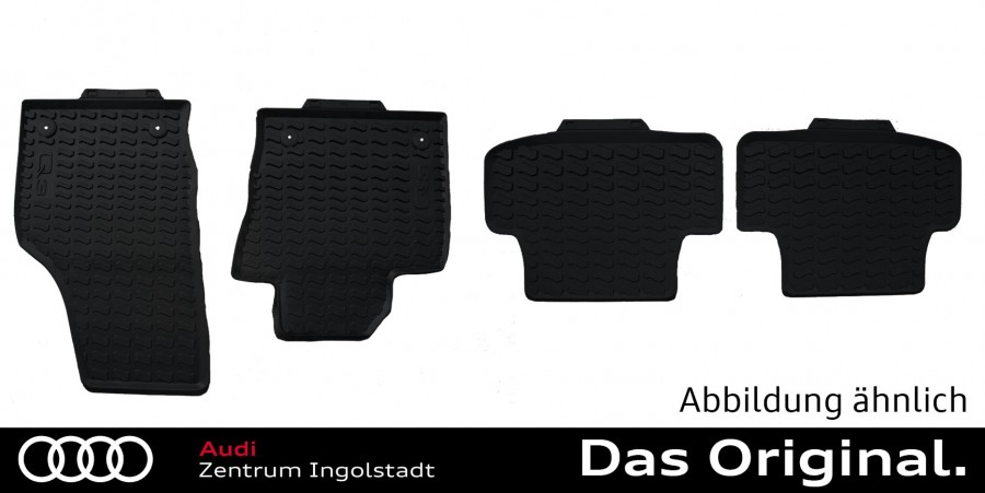 - Audi Q3 vorne Satz Zentrum und | hinten Gummifußmatten (8U) Original Shop Ingolstadt Audi