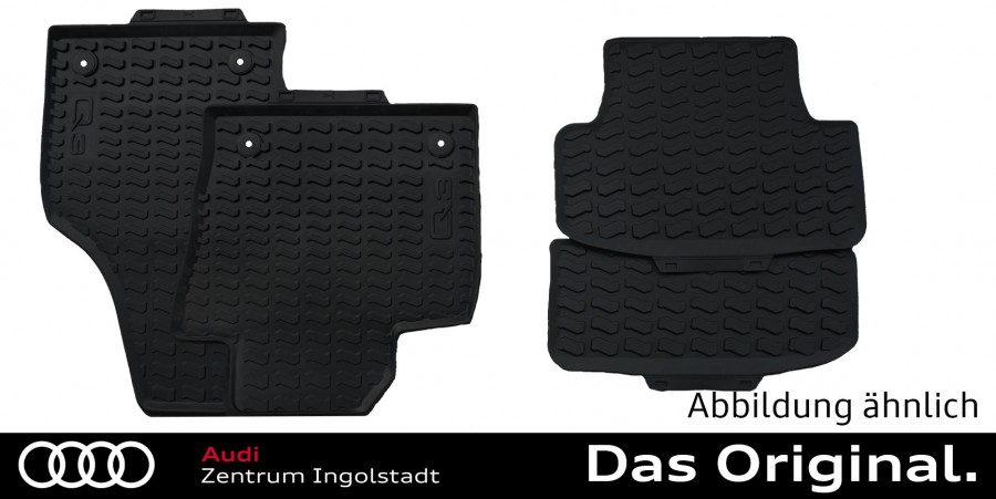 vorne Satz - (8U) hinten Gummifußmatten Zentrum Original | Q3 und Audi Shop Ingolstadt Audi