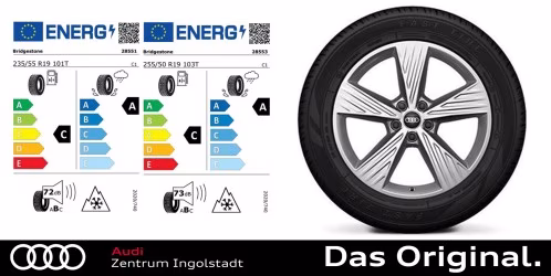 Original Audi Q4 e-tron / Q4 Sportback e-tron 19 Zoll Winterkomplettradsatz, brillantsilber Original Audi Q4 e-tron / Q4 Sportback e-tron 19 Zoll Winterkomplettradsatz, brillantsilber