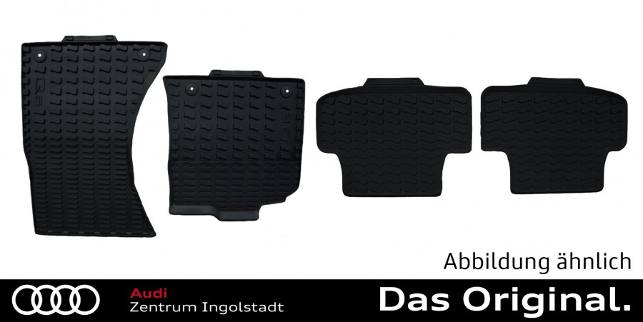 Original Audi Q5 SQ5 Gummi Fußmatten hinten Gummimatten Allwettermatten  schwarz