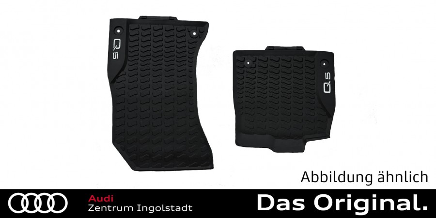 Ingolstadt Vorn, - Schwarz, Shop 041 Q5 Original | Zentrum Gummifußmatten, Audi Audi (FY), 80B061501