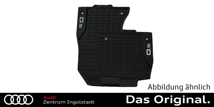 Original Audi Gummifußmatten, Q5 (FY), Vorn, Schwarz, 80B061501 041